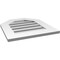Ekena Millwork Octagonal Top Surface Mount PVC Gable Vent: Functional, w/ 3-1/2"W x 1"P Standard Frame, 20"W x 22"H GVPOT20X2201SF - alternate 5